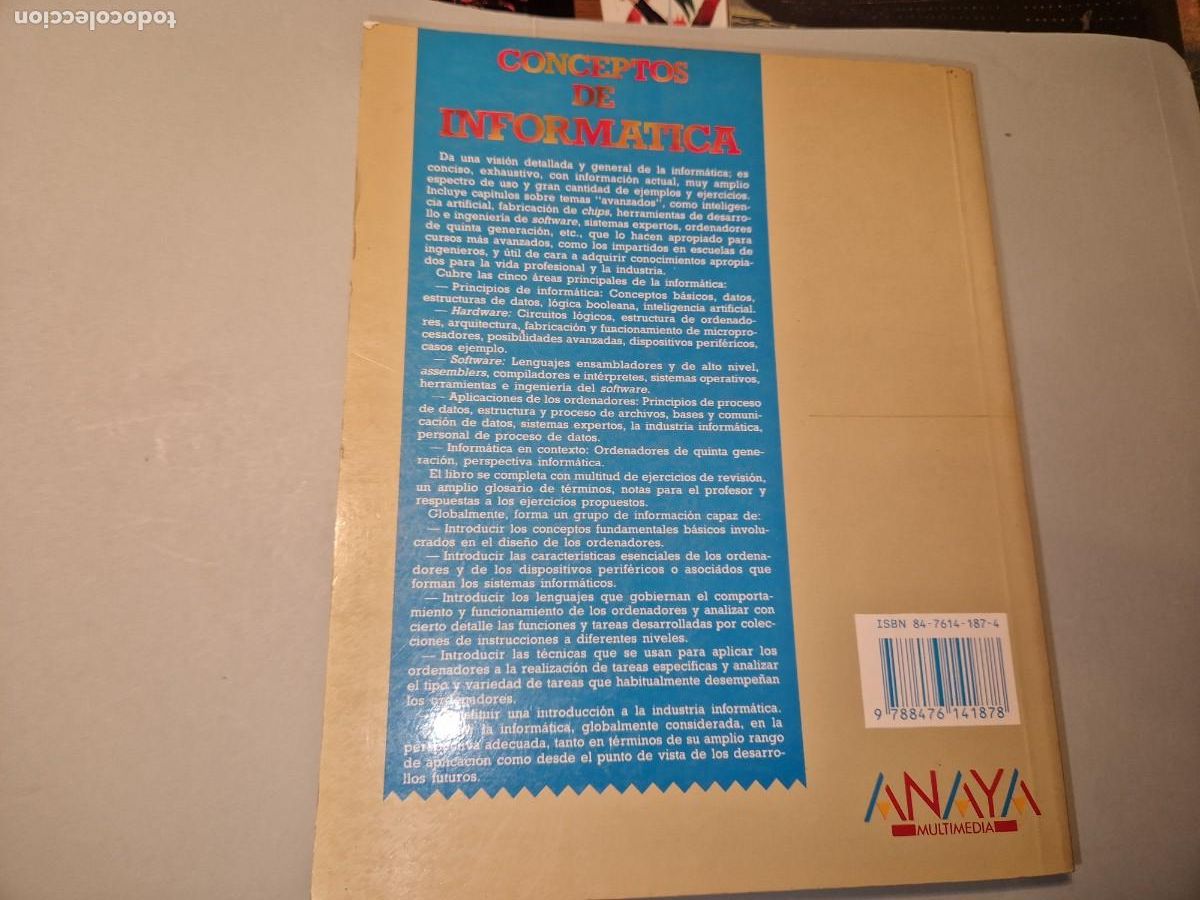 Libros de segunda mano: Conceptos de inform&aacute;tica. BISHOP, Peter. Ed. Anaya multimedia. Madrid 1989 - Foto 5