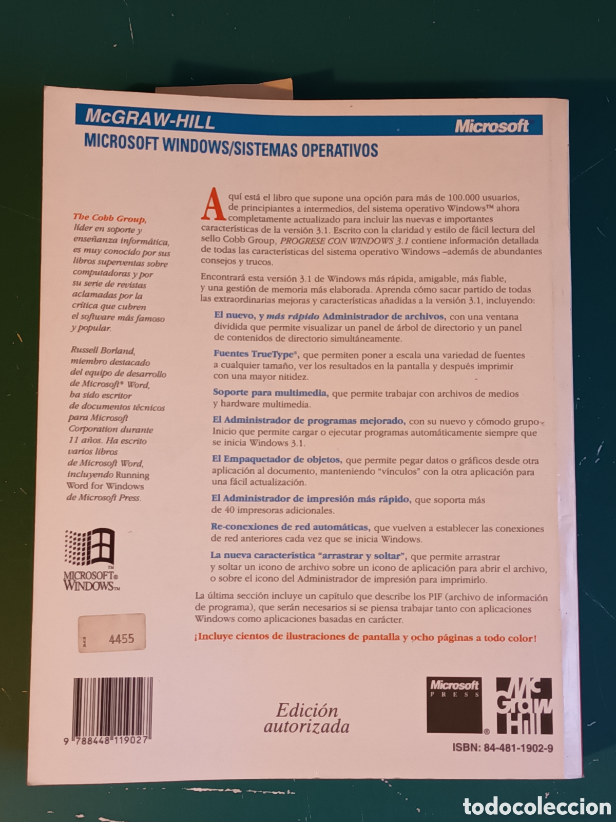 Libros de segunda mano: Progrese con Windows 3.1 Mc Graw Hill The Cobb Group Microsoft 1994 - Foto 12