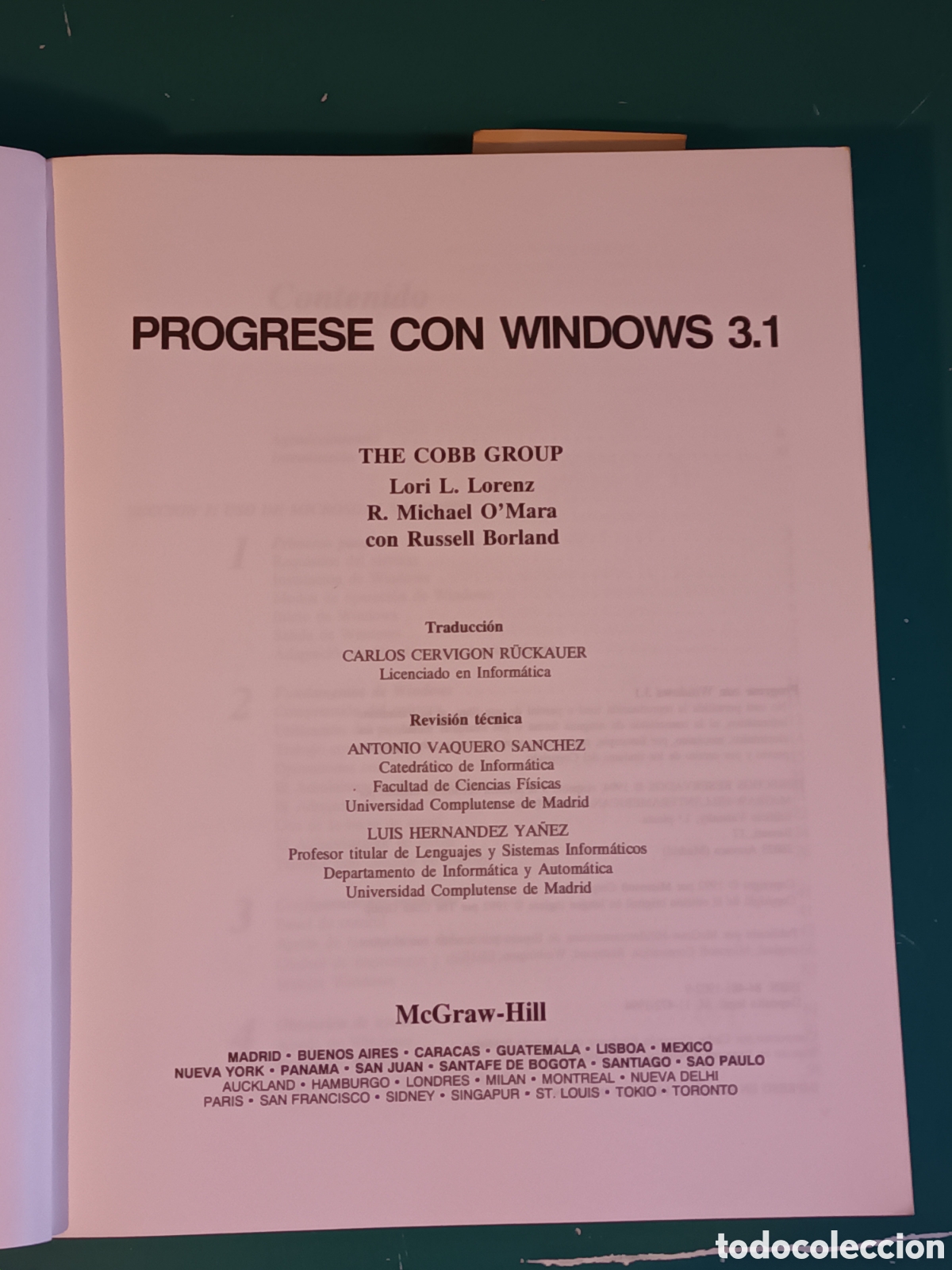 Libros de segunda mano: Progrese con Windows 3.1 Mc Graw Hill The Cobb Group Microsoft 1994 - Foto 3