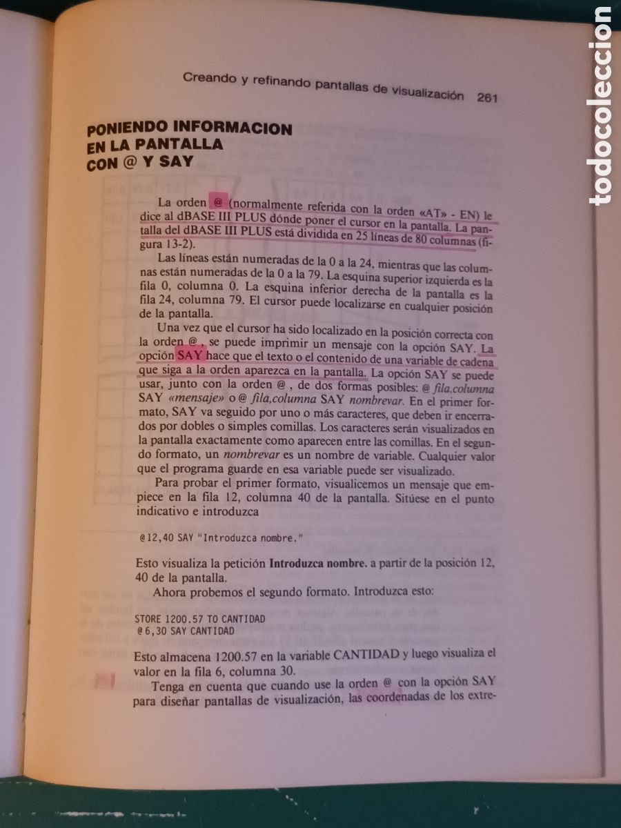 Libros de segunda mano: Aplique dBASE III Plus Edwar Jones Mc Graw Hill 1995 - Foto 12