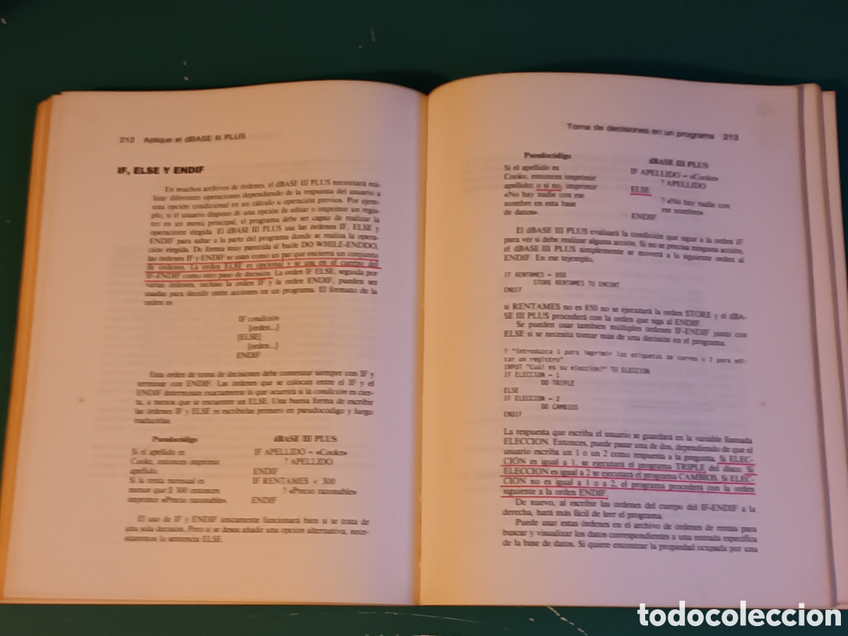 Libros de segunda mano: Aplique dBASE III Plus Edwar Jones Mc Graw Hill 1995 - Foto 13