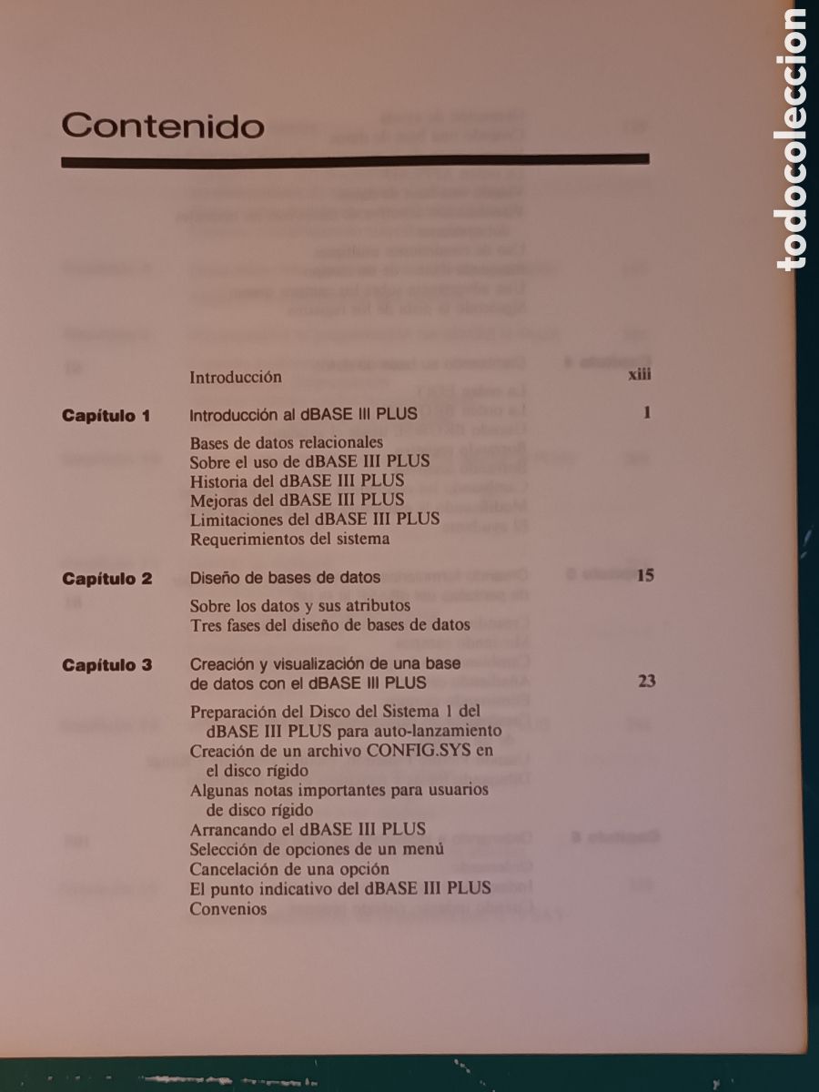 Libros de segunda mano: Aplique dBASE III Plus Edwar Jones Mc Graw Hill 1995 - Foto 5