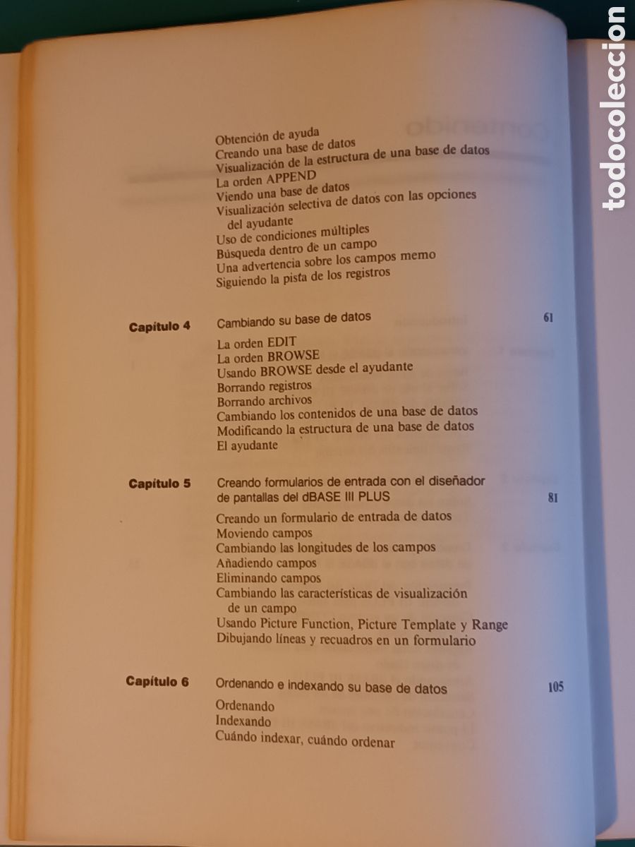 Libros de segunda mano: Aplique dBASE III Plus Edwar Jones Mc Graw Hill 1995 - Foto 6