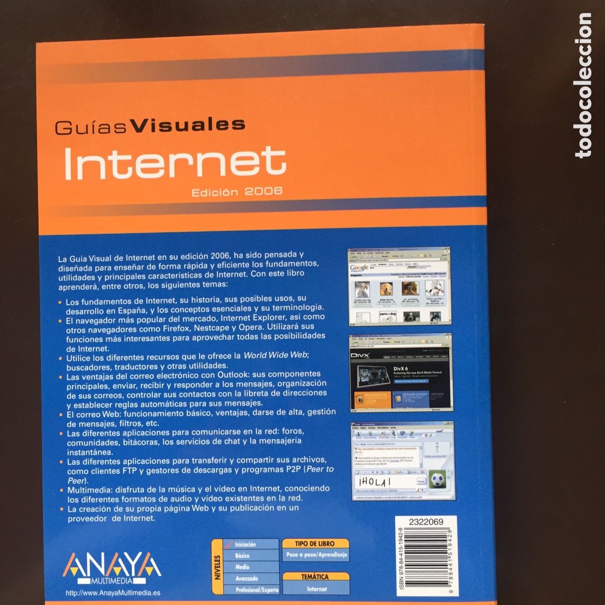 Libros de segunda mano: INTERNET JORGE ABURREA VELARDE GUIAS VISUALE ANAYA MULTIMEDIA - Foto 8