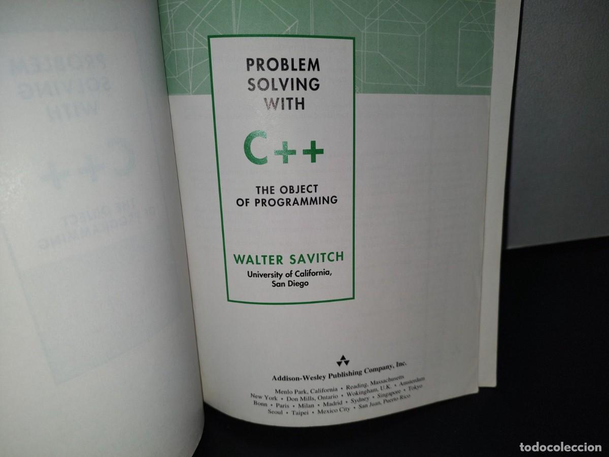 Libros de segunda mano: 82- PROBLEM SOLVING WITH C++ THE OBJECT OF PROGRAMMING - WALTER SAVITCH - 1996 - Foto 5