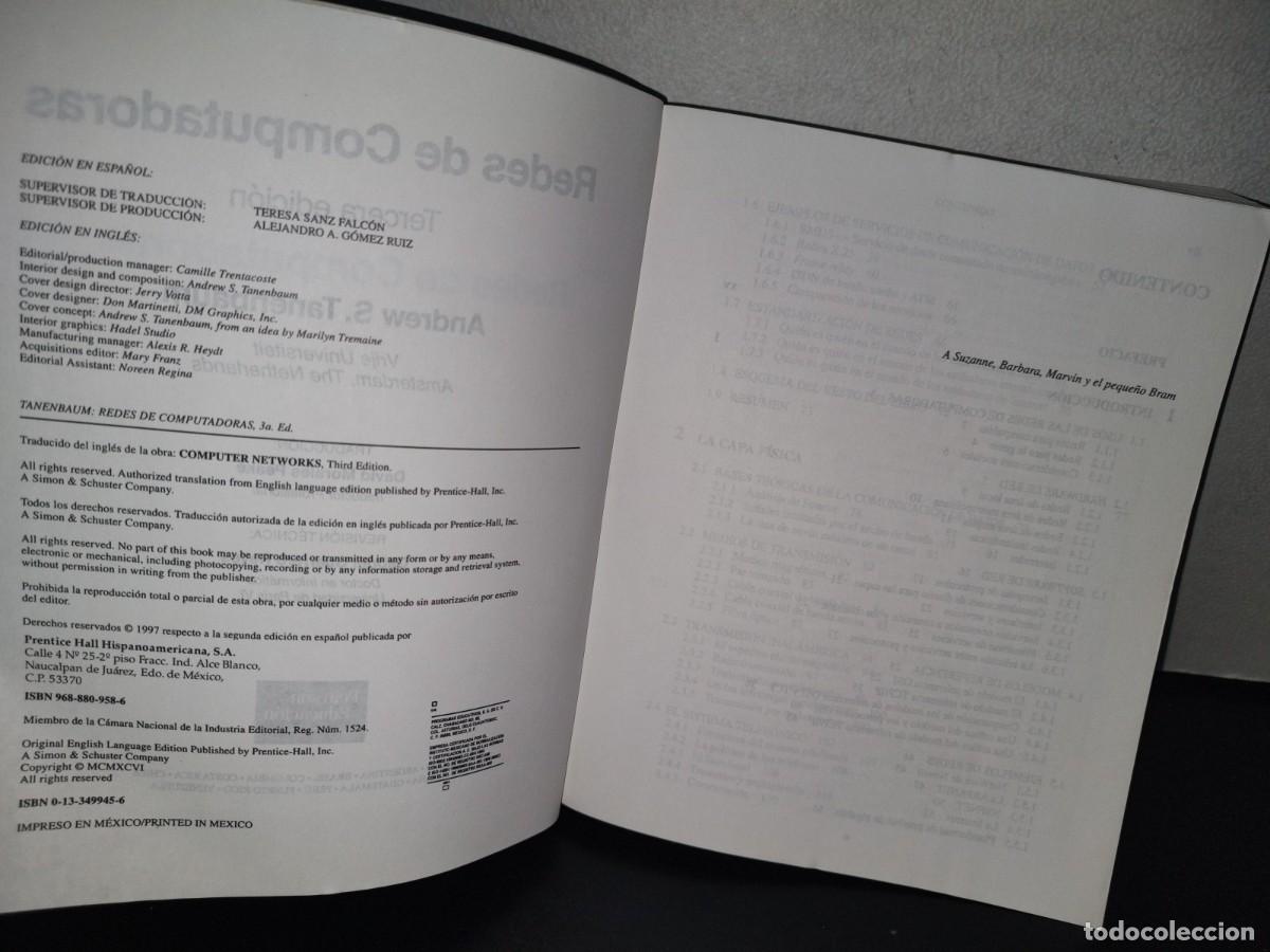 Libros de segunda mano: 82- REDES DE COMPUTADORAS - ANDREW S. TANENBAUM - Foto 6