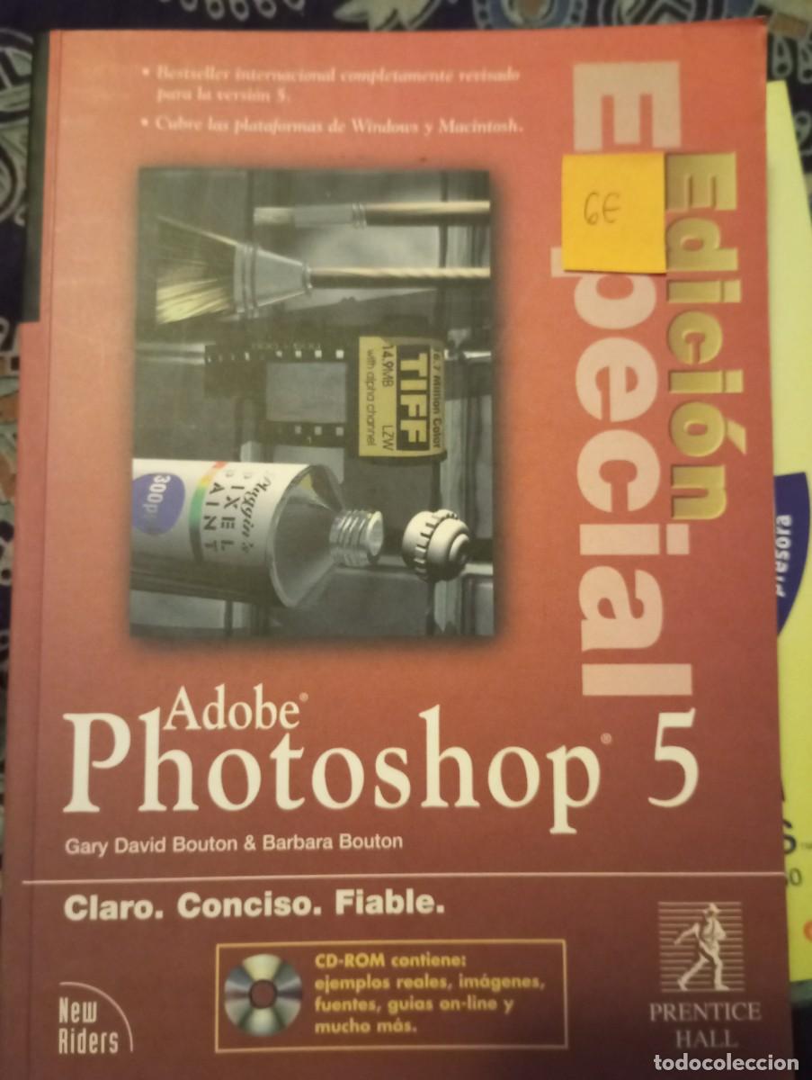 Libros de segunda mano: Libro de photoshop 5 con cd - Foto 1