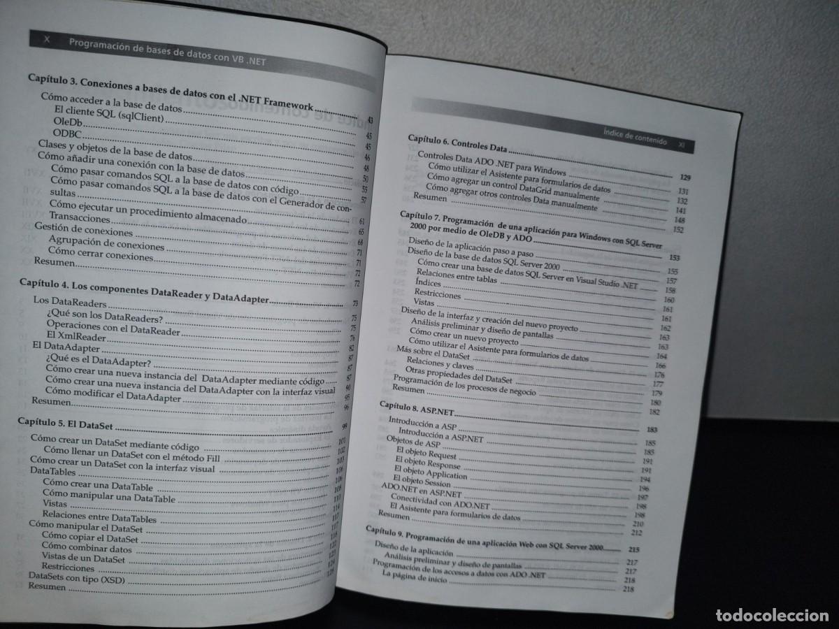 Libros de segunda mano: 84- PROGRAMACI&Oacute;N DE BASES DE DATOS CON VISUAL BASIC .NET - RICHARD HYNES - Foto 10
