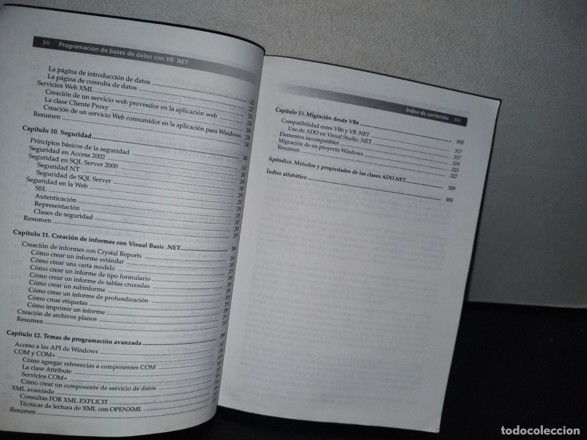 Libros de segunda mano: 84- PROGRAMACI&Oacute;N DE BASES DE DATOS CON VISUAL BASIC .NET - RICHARD HYNES - Foto 11