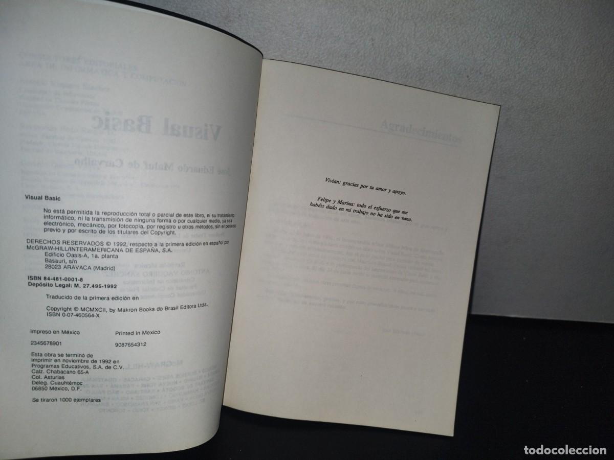 Libros de segunda mano: 85- MICROSOFT VISUAL BASIC - JOS&Eacute; EDUARDO MALUF DE CARVALHO - 1992 - Foto 5
