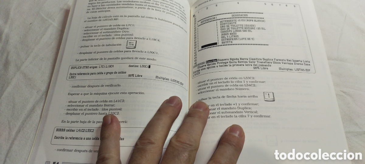 Libros de segunda mano: Inform&aacute;tica &uacute;til. Multiplan. Charlet - Foto 3