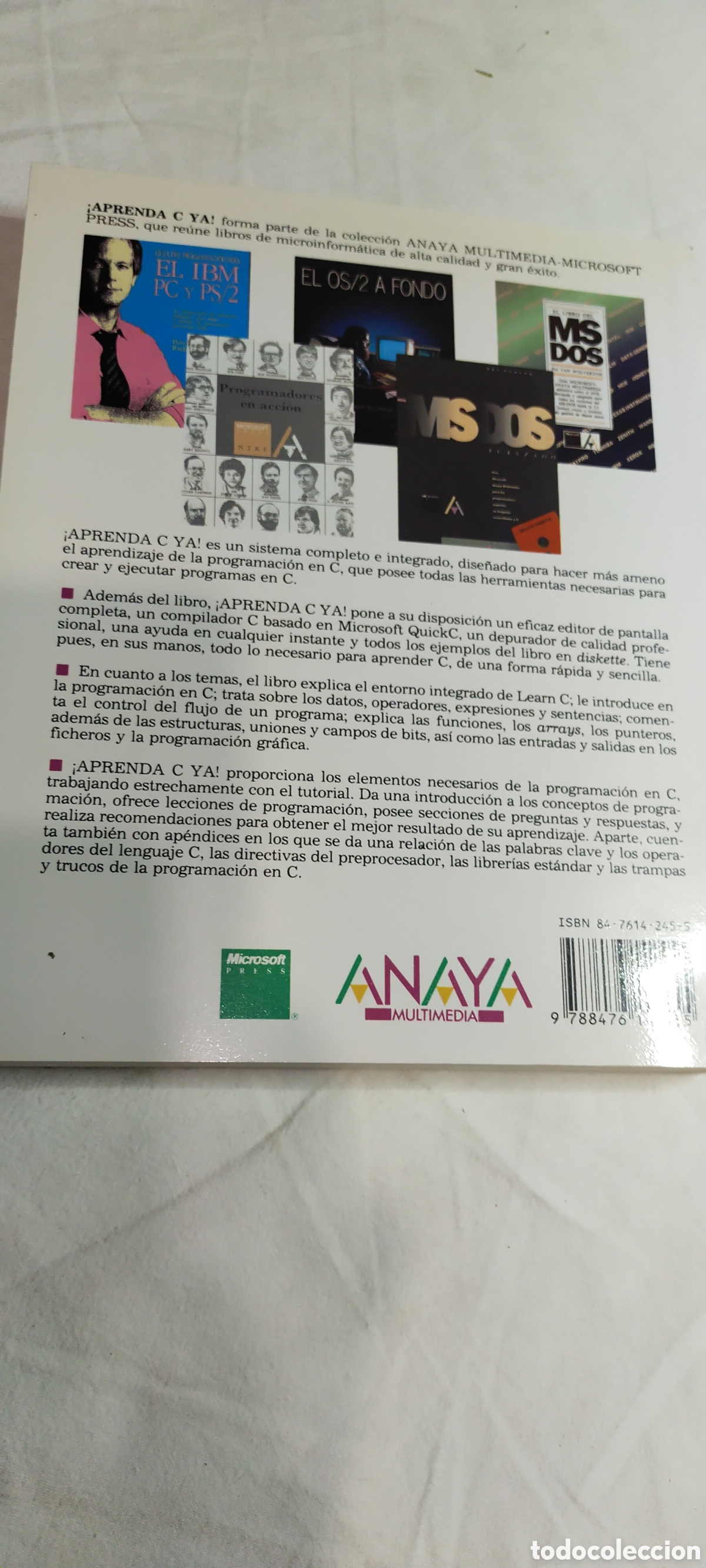 Libros de segunda mano: Aprenda C ya. Augi&eacute; hansen. Microsoft Anaya - Foto 3