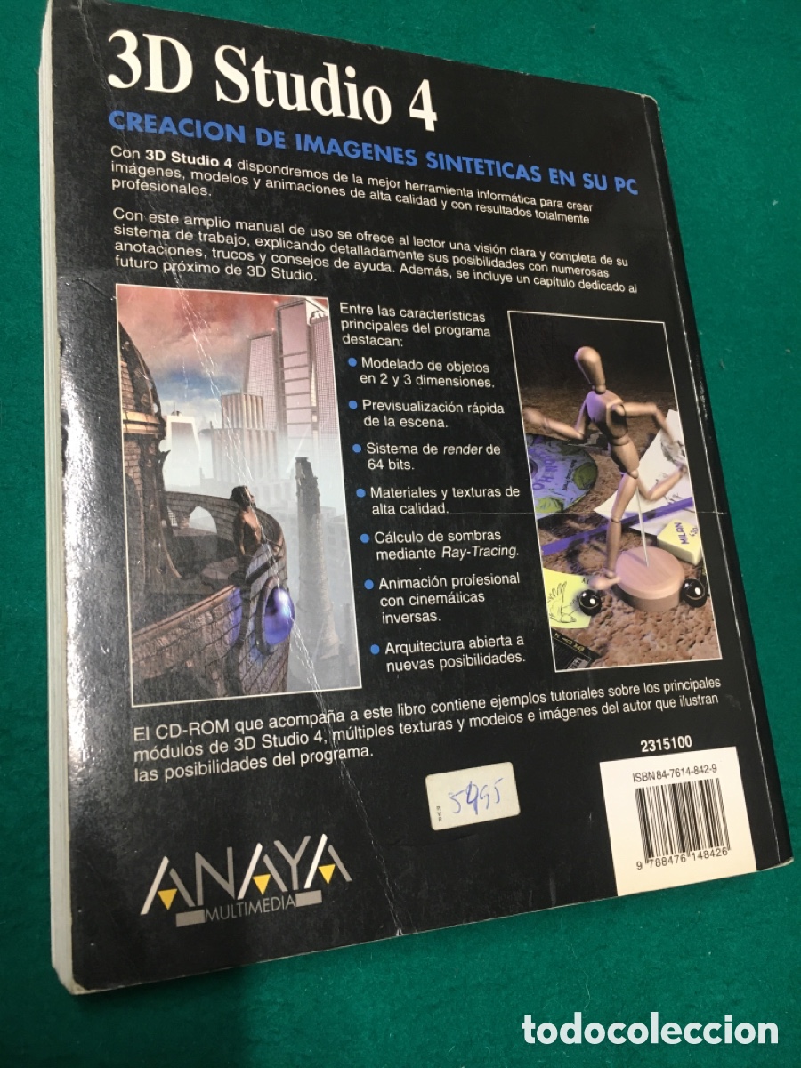 Libros de segunda mano: 3D STUDIO Inside / Creaci&oacute;n de im&aacute;genes sint&eacute;ticas en su PC / Max 2 - Foto 5