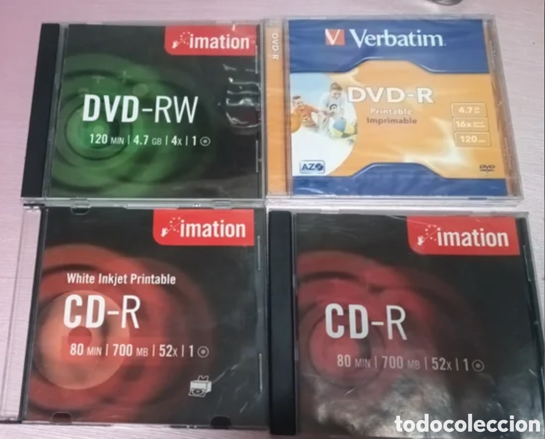 Libros de segunda mano: Lote cd y dvd virgenes - Foto 1