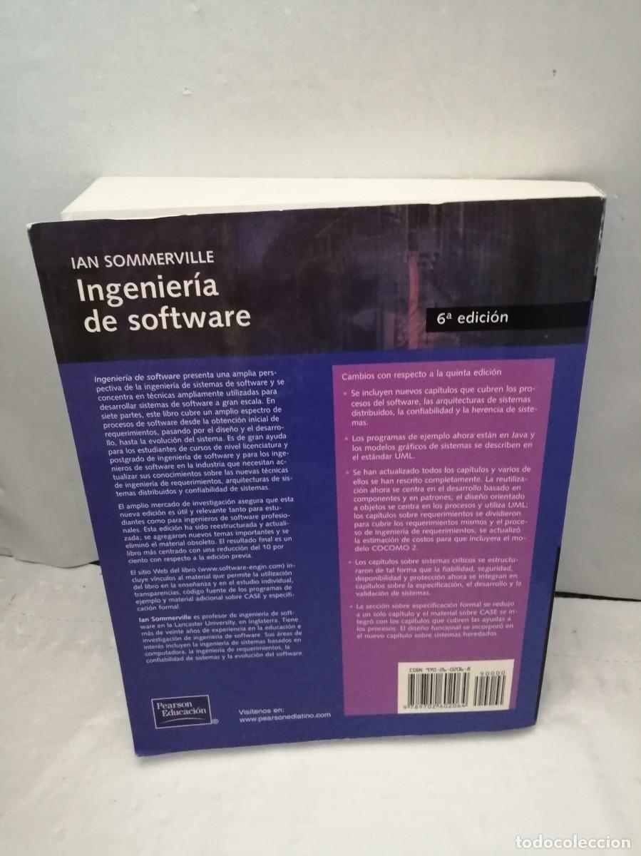 Libros de segunda mano: Ingenier&iacute;a de Software (Sexta edici&oacute;n 2002) - Foto 2