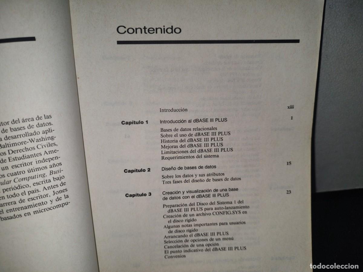 Libros de segunda mano: 128- APLIQUE EL DBASE III PLUS - EDWARD JONES - Foto 6