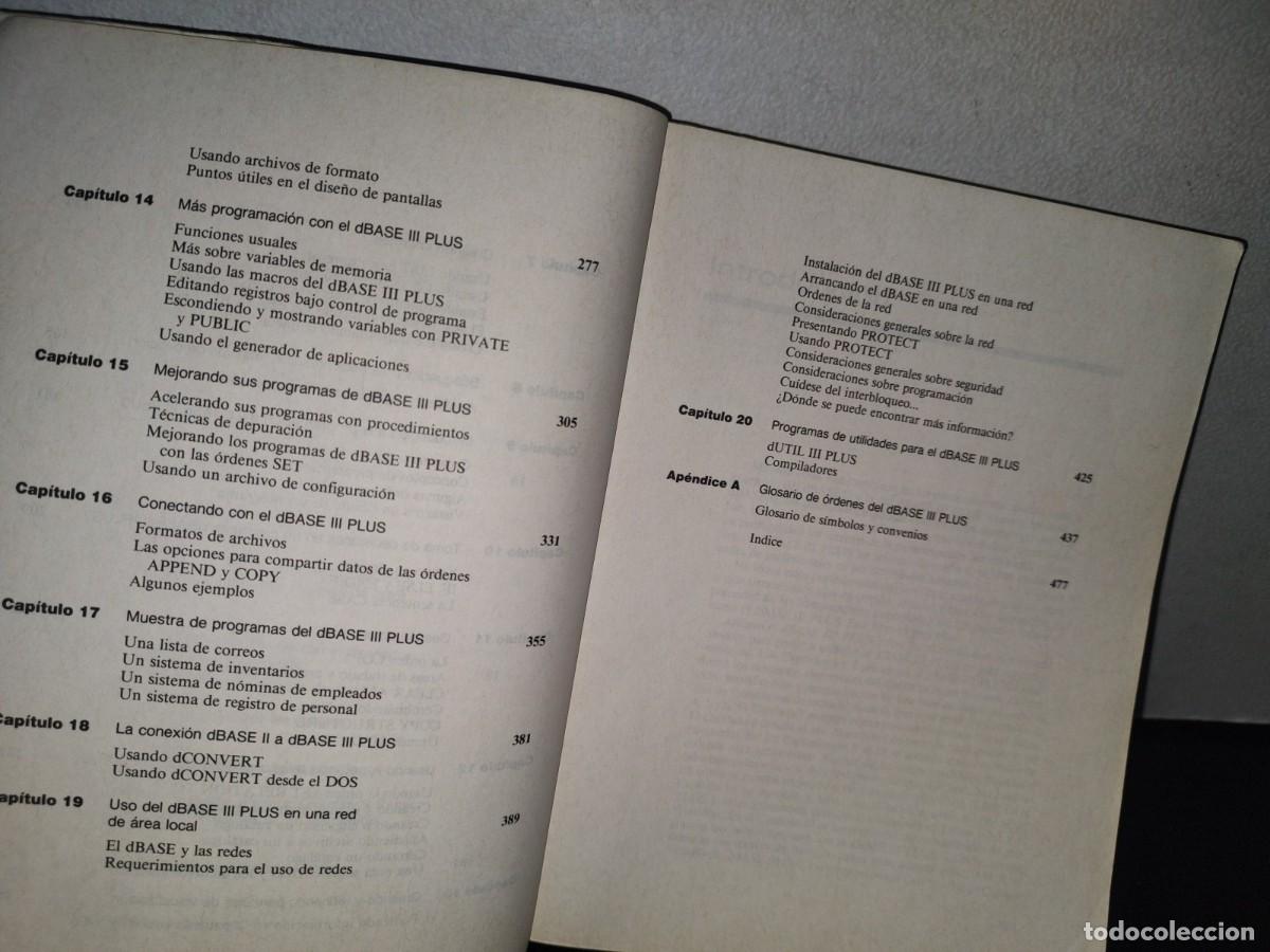 Libros de segunda mano: 128- APLIQUE EL DBASE III PLUS - EDWARD JONES - Foto 8