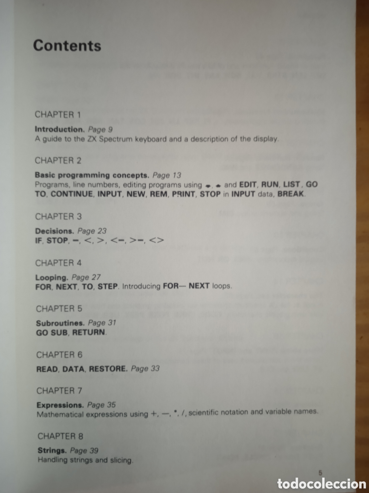Libros de segunda mano: ZX SPECTRUM Basic programming. - Foto 4