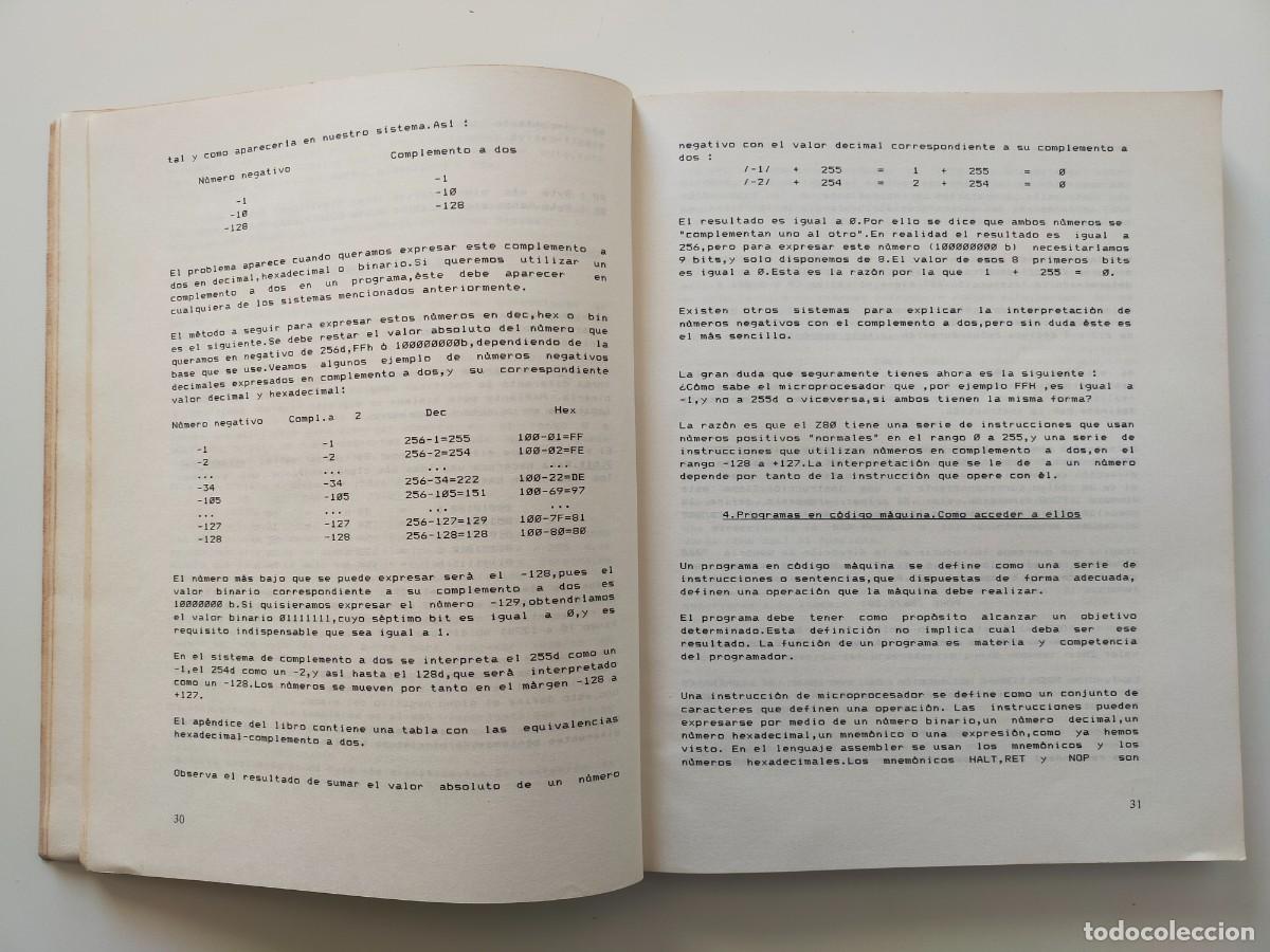 Libros de segunda mano: EL LIBRO DE CODIGO MAQUINA DEL SPECTRUM - Juan Martinez Velarde - Editorial PARANINFO 1984 - Foto 3