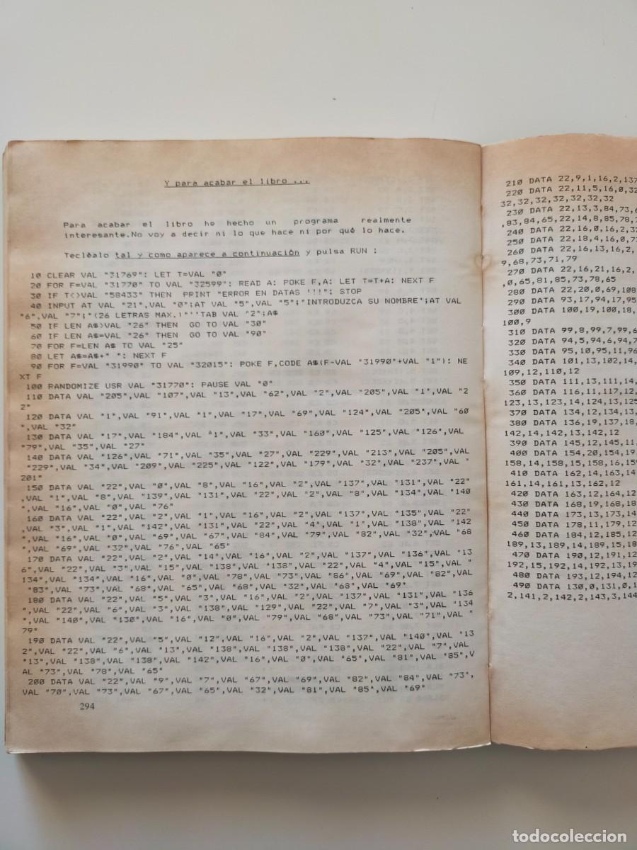 Libros de segunda mano: EL LIBRO DE CODIGO MAQUINA DEL SPECTRUM - Juan Martinez Velarde - Editorial PARANINFO 1984 - Foto 10