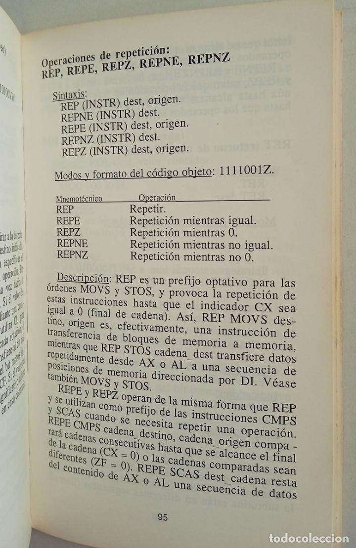 Libros de segunda mano: MICROMANUALES Programaci&oacute;n 8088/8086 ANAYA MULTIMEDIA - Foto 5