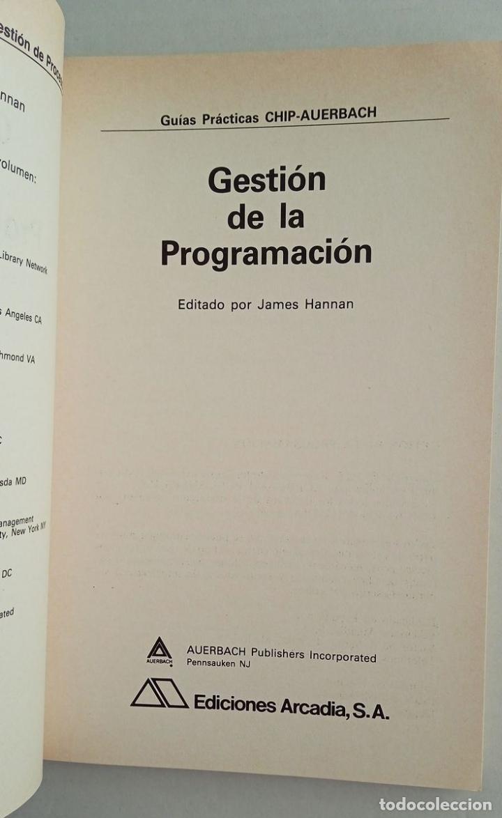 Libros de segunda mano: GESTI&Oacute;N DE LA PROGRAMACI&Oacute;N. Gu&iacute;as pr&aacute;cticas CHIP-AUERBACH - Foto 2