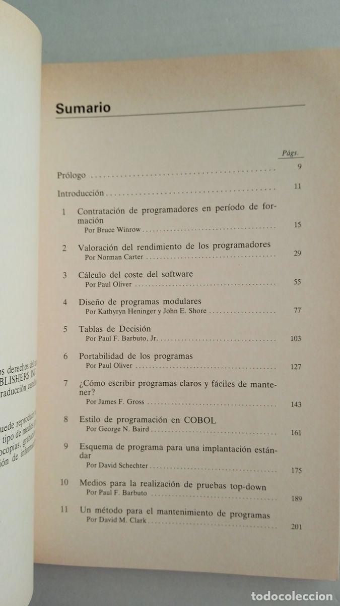 Libros de segunda mano: GESTI&Oacute;N DE LA PROGRAMACI&Oacute;N. Gu&iacute;as pr&aacute;cticas CHIP-AUERBACH - Foto 4
