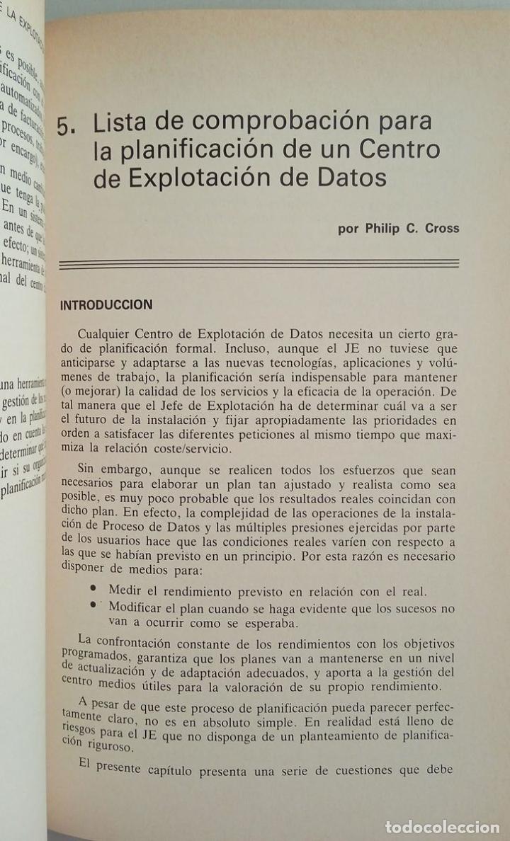Libros de segunda mano: GESTI&Oacute;N DE LAS OPERACIONES DEL CENTRO DE EXPLOTACI&Oacute;N DE DATOS. Gu&iacute;as pr&aacute;cticas CHIP-AUERBACH - Foto 5