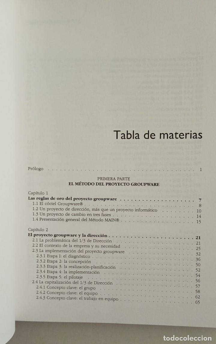 Libros de segunda mano: EL PROYECTO GROUPWARE. Melissa SAADOUN. Software corporativo - Foto 3