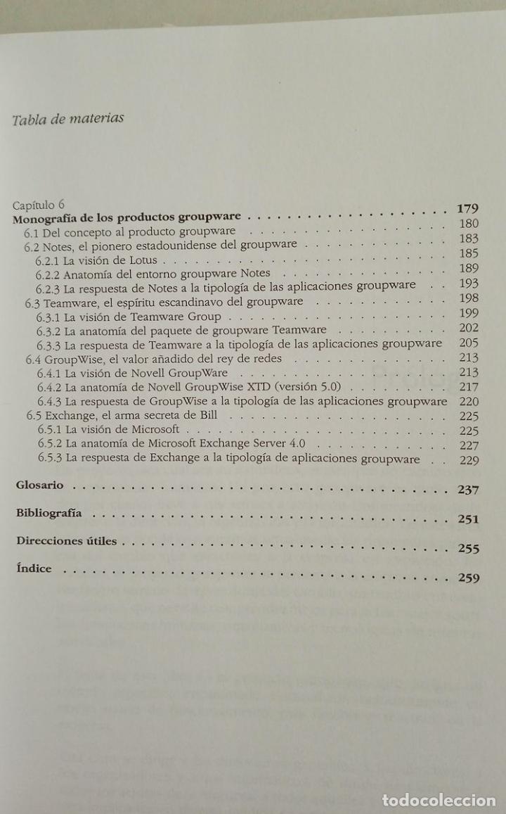 Libros de segunda mano: EL PROYECTO GROUPWARE. Melissa SAADOUN. Software corporativo - Foto 5