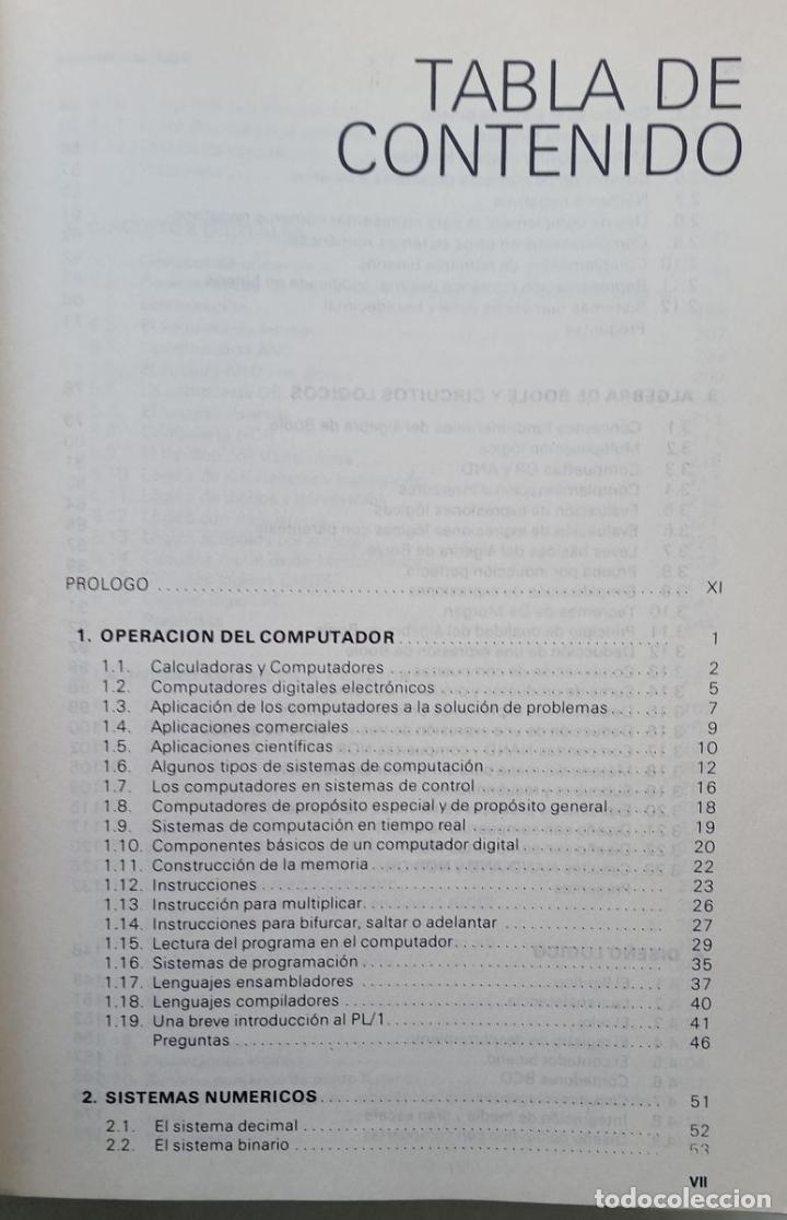 Libros de segunda mano: FUNDAMENTOS DE COMPUTADORES DIGITALES. Thomas C. Bartee 1984 - Foto 4