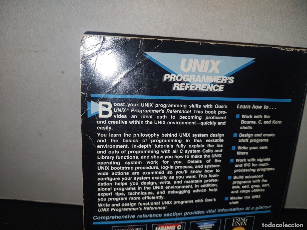 Libros de segunda mano: 132- UNIX PROGRAMMERS REFERENCE - JOHN J. VALLEY - 1991 - Foto 3
