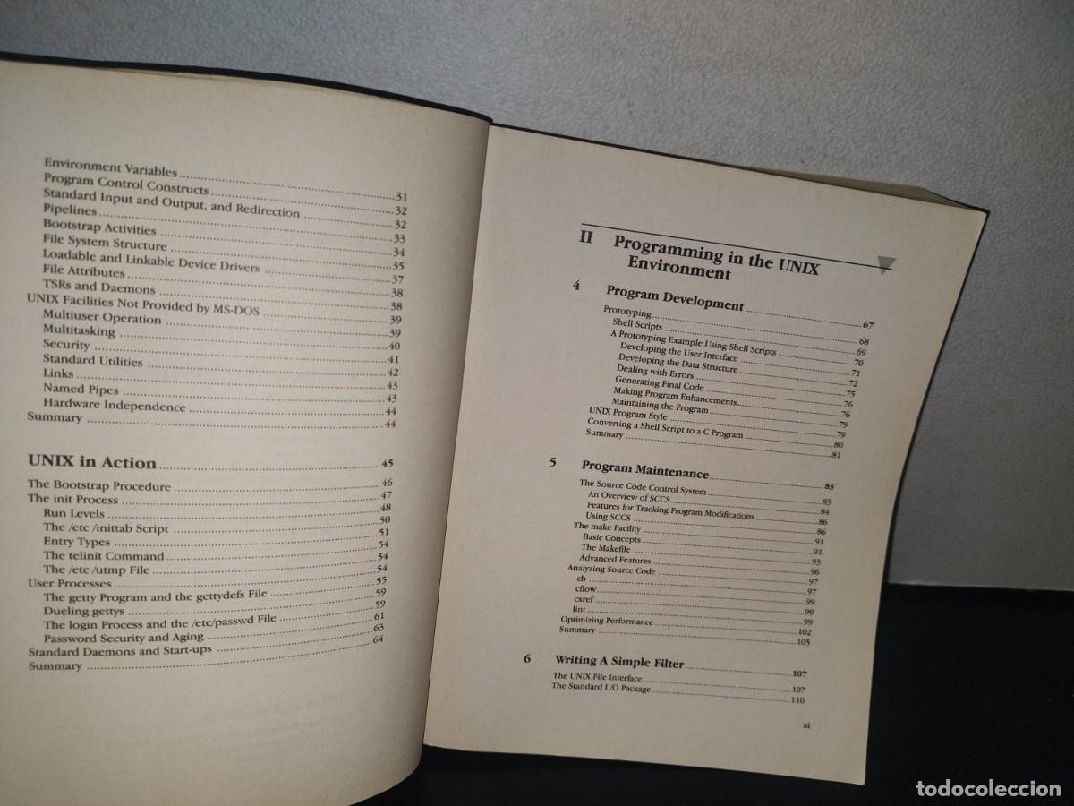 Libros de segunda mano: 132- UNIX PROGRAMMERS REFERENCE - JOHN J. VALLEY - 1991 - Foto 7