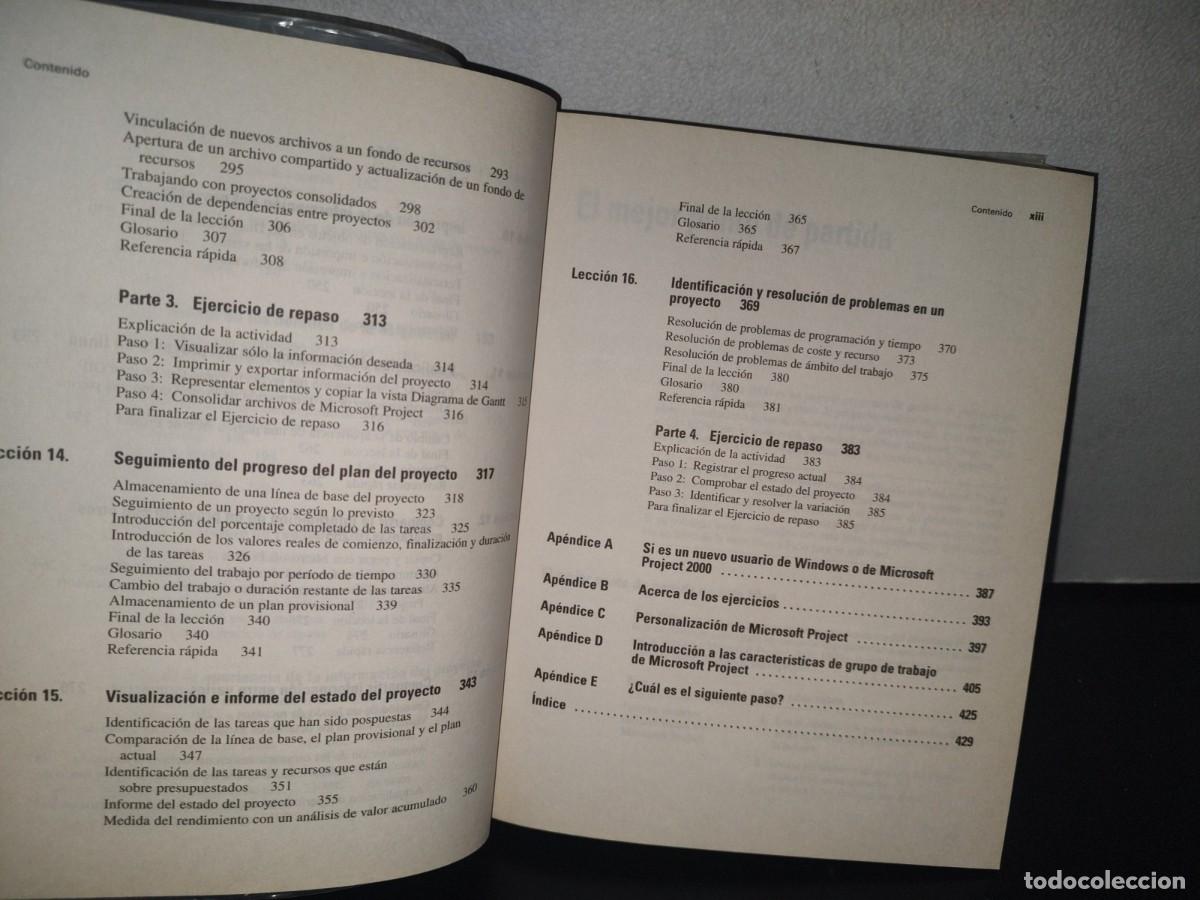 Libros de segunda mano: 132- MICROSOFT PROJECT 2000 PASO A PASO - CARL S. CHATFIELD PMP, TIMOTHY D. JOHNSON - Foto 10