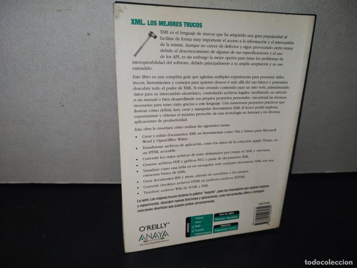 Libros de segunda mano: 86- XML. LOS MEJORES TRUCOS - MICHAEL FITZGERALD - Foto 3