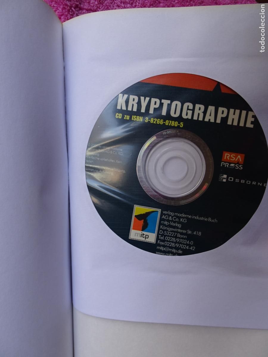 Libros de segunda mano: kryptographie rsa securitys official guide steven burnett 2001 auf cd-rom 1&ordf; edici&oacute;n - Foto 12