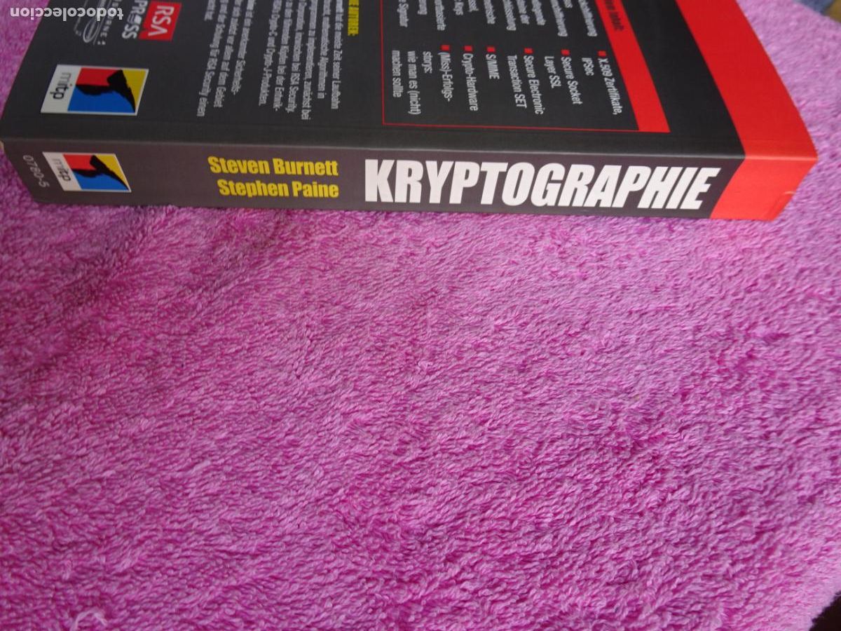 Libros de segunda mano: kryptographie rsa securitys official guide steven burnett 2001 auf cd-rom 1&ordf; edici&oacute;n - Foto 15