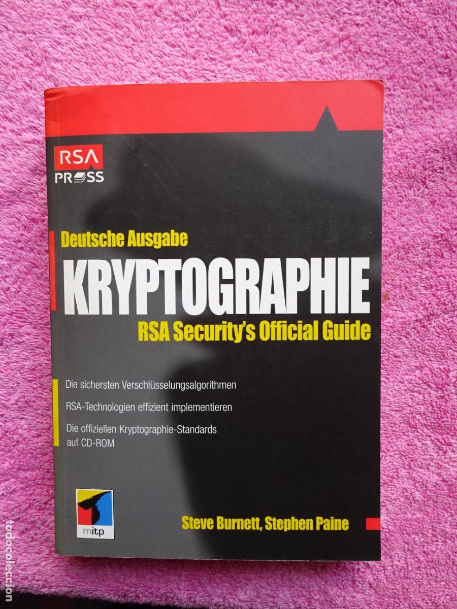 Libros de segunda mano: kryptographie rsa securitys official guide steven burnett 2001 auf cd-rom 1&ordf; edici&oacute;n - Foto 1