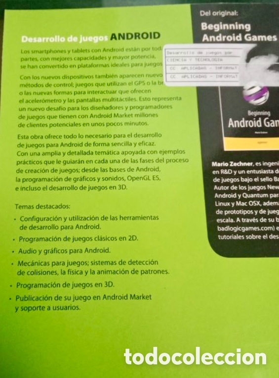 Libros de segunda mano: Desarrollo de juegos Android. - Foto 4