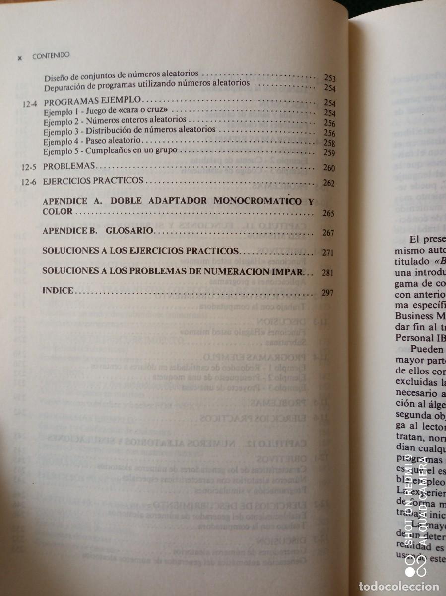 Libros de segunda mano: BASIC PARA IBM/PC MANUAL PR&Aacute;CTICO. HERBERT PECKHAM - Foto 2