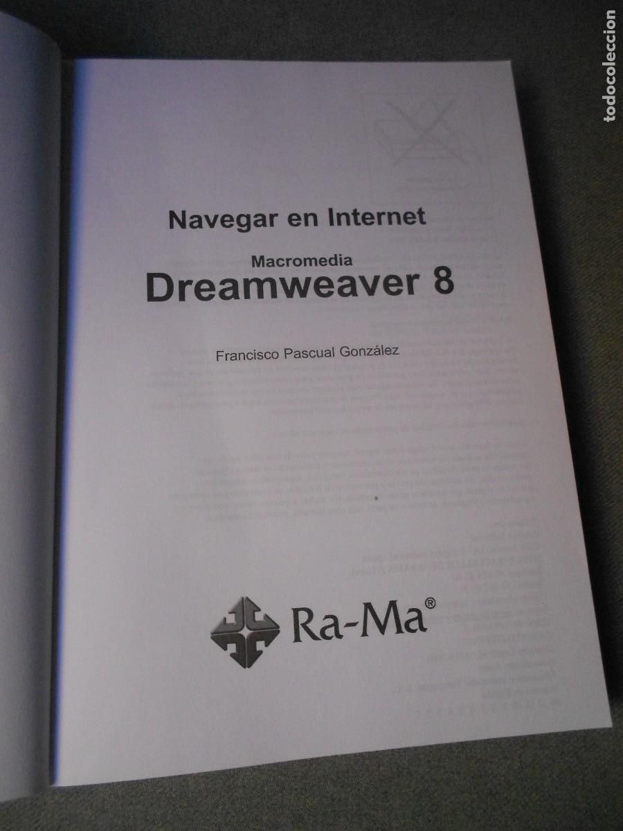 Libros de segunda mano: MACROMEDIA. DREAMWEAVER 8 - Foto 3