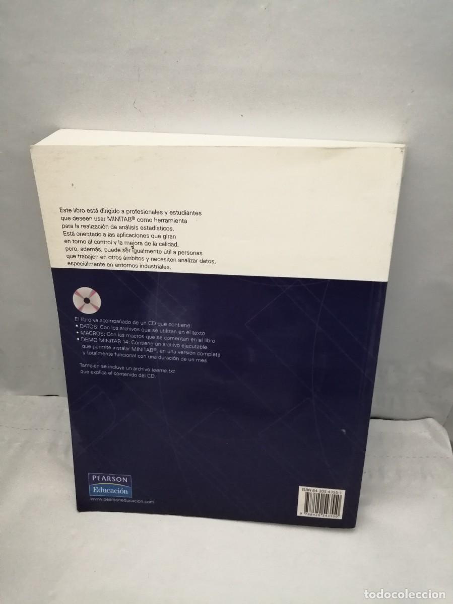 Libros de segunda mano: Estad&iacute;stica Pr&aacute;ctica con MINITAB (Incluye CD) - Foto 2