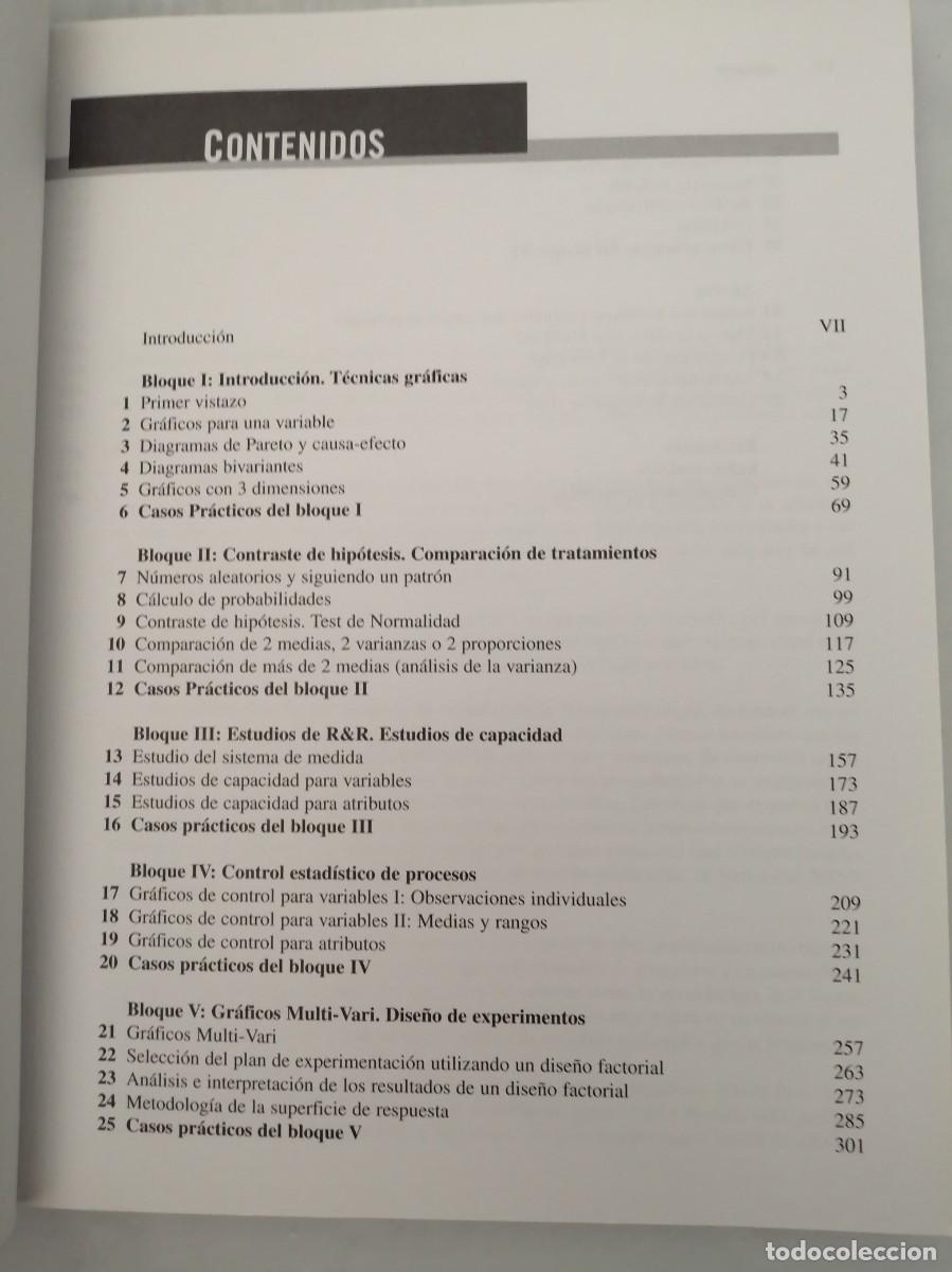 Libros de segunda mano: Estad&iacute;stica Pr&aacute;ctica con MINITAB (Incluye CD) - Foto 5