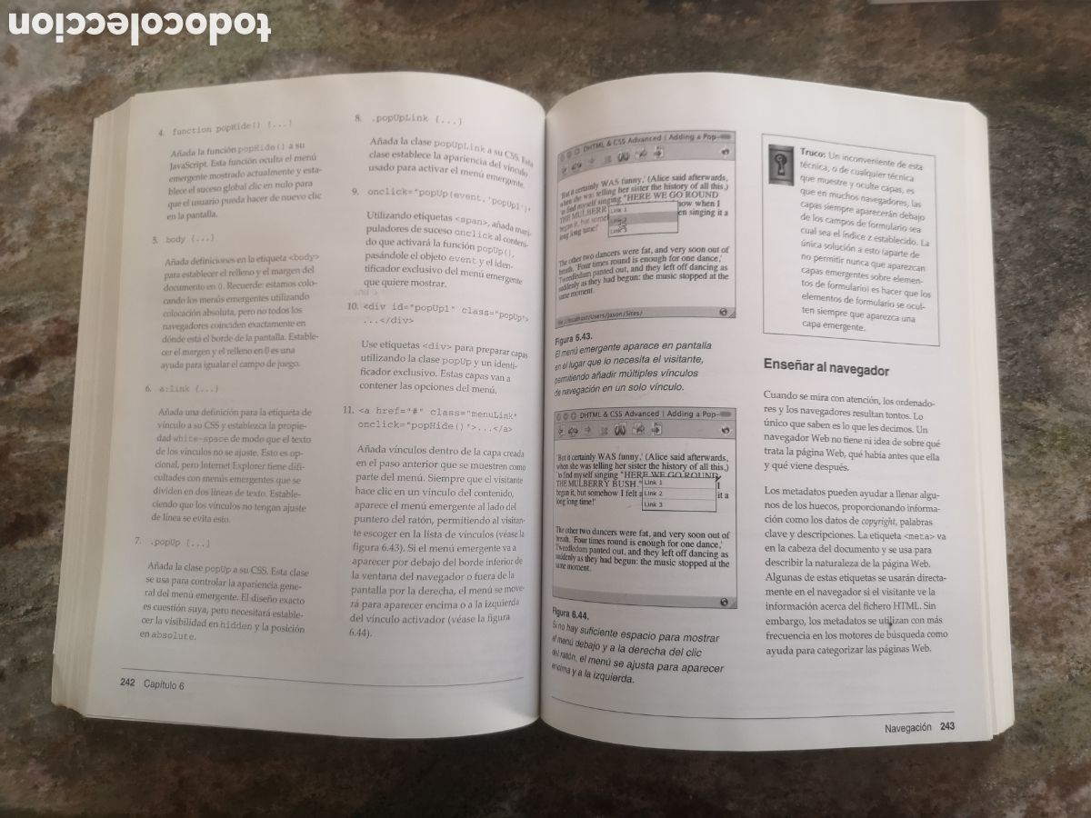 Libros de segunda mano: 3 libros de dise&ntilde;o p&aacute;ginas web, lenguaje dhtml y css de anaya - Foto 5