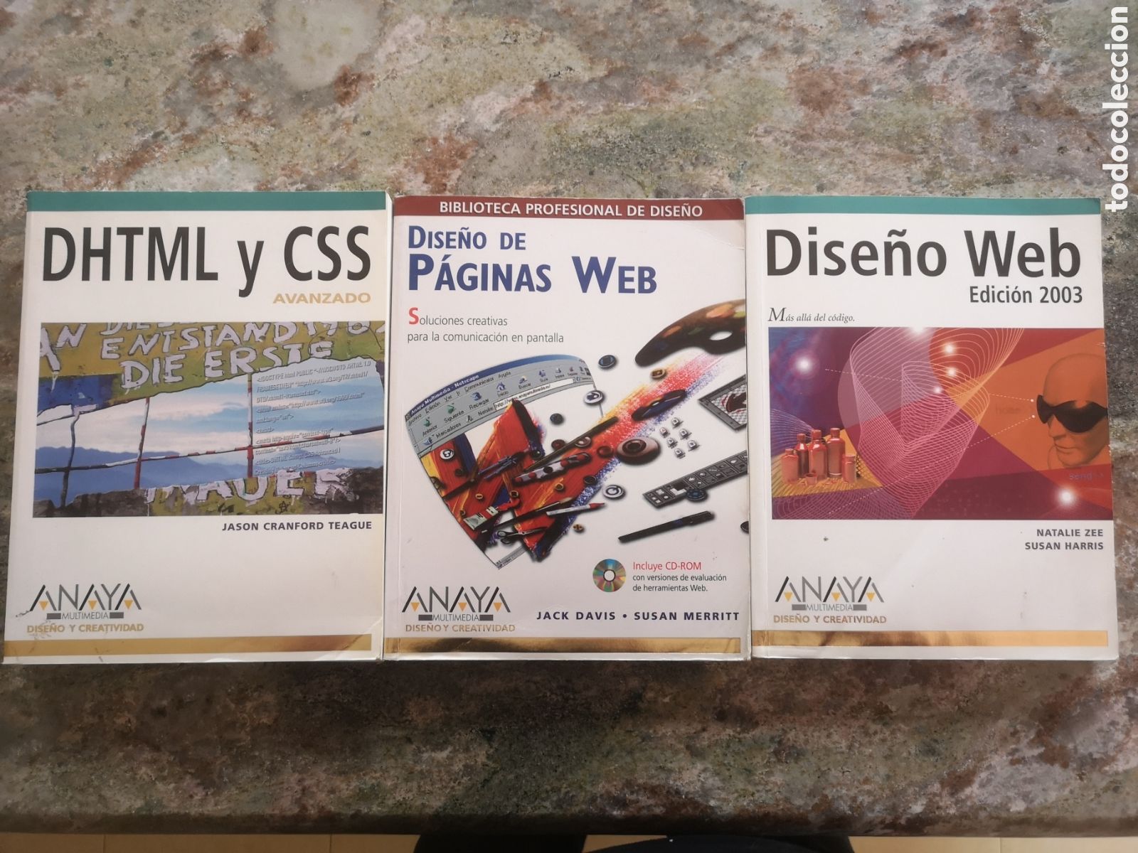 Libros de segunda mano: 3 libros de dise&ntilde;o p&aacute;ginas web, lenguaje dhtml y css de anaya - Foto 1