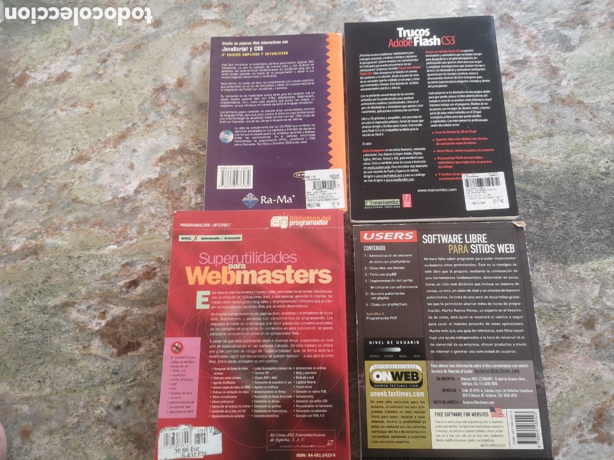 Libros de segunda mano: 4 libros de dise&ntilde;o y programaci&oacute;n web - Foto 2