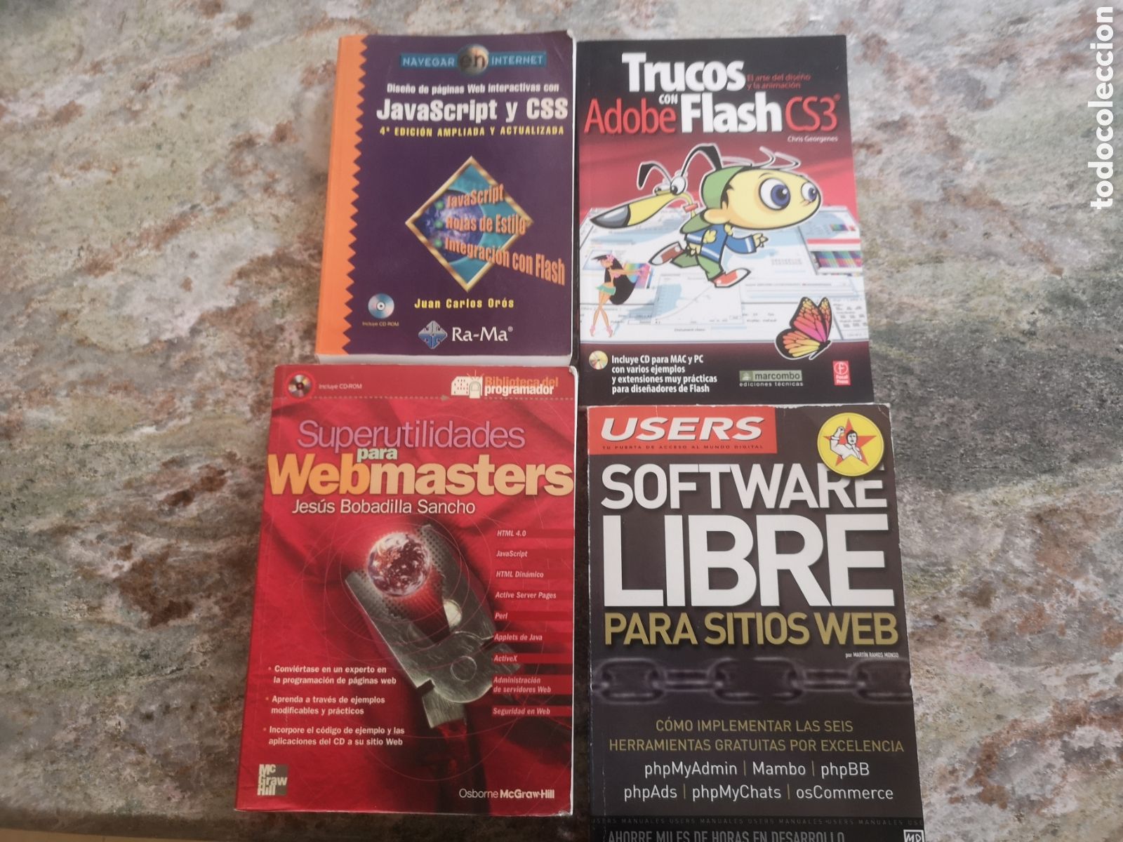 Libros de segunda mano: 4 libros de dise&ntilde;o y programaci&oacute;n web - Foto 1