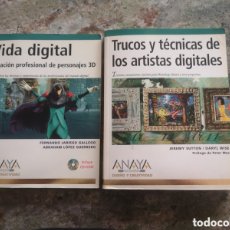 Libros de segunda mano: 2 LIBROS DISEÑO GRÁFICO EDITORIAL ANAYA. PHOTOSHOP, MODELADO 3D
