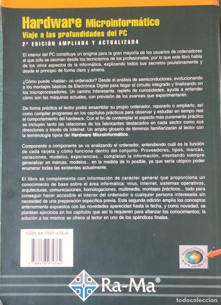 Libros de segunda mano: Jose Mar&iacute;a Mart&iacute;n-Hardware Microinformatico.Ra-Ma.2001. - Foto 2
