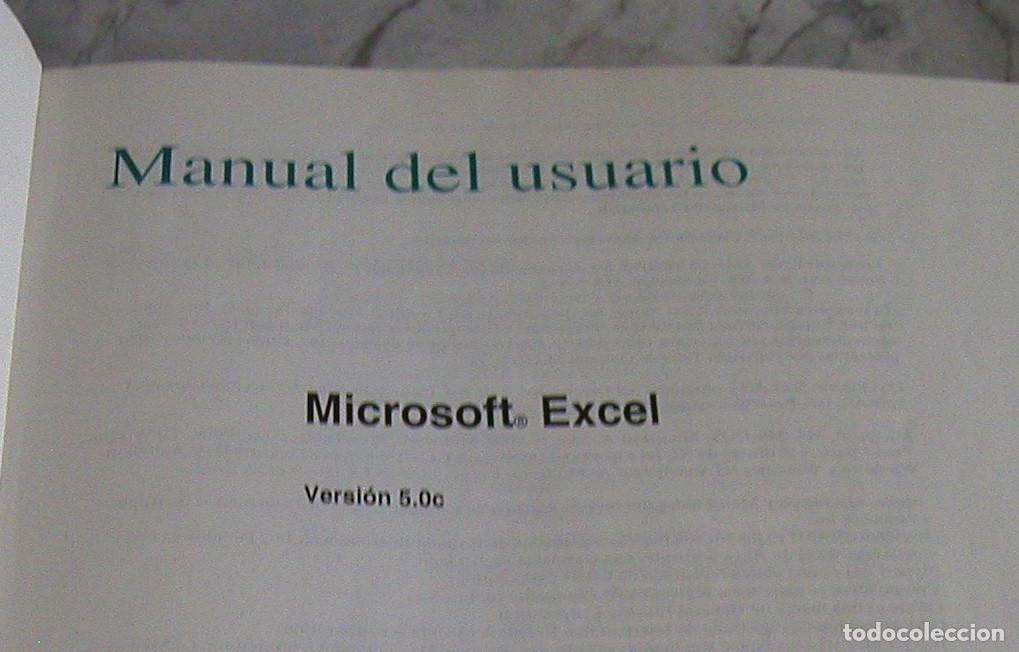 Libros de segunda mano: Manual del usuario Microsoft Excel Office versi&oacute;n 5.0c - Foto 3